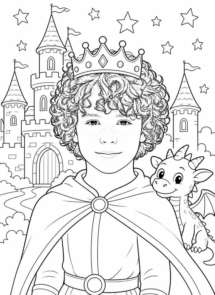 Fairy Tale Kingdom coloring book preview