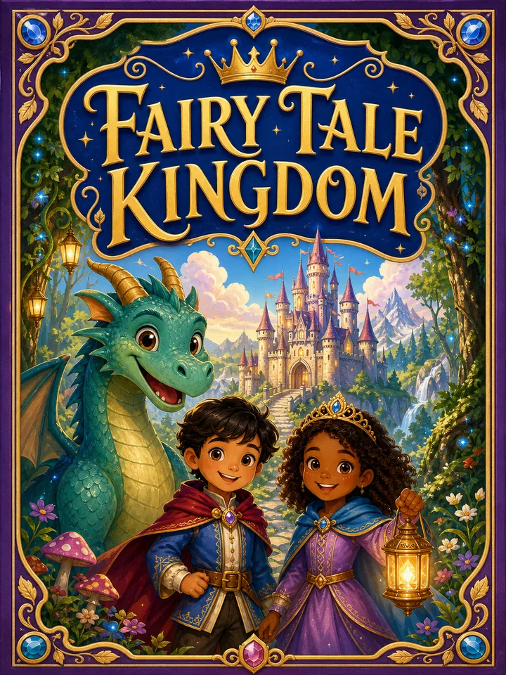 Fairy Tale Kingdom coloring book preview
